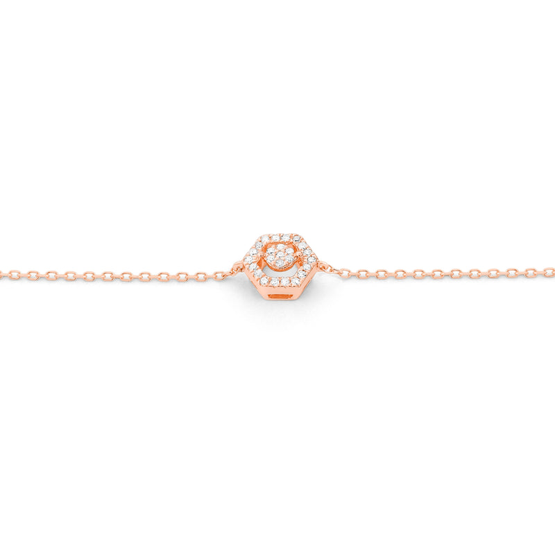 Bracelet hexagonal - Pétillante